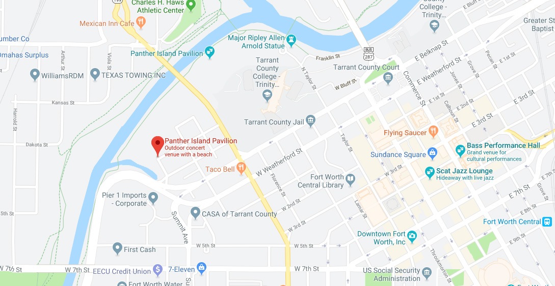 Directions to Panther Island Pavilion